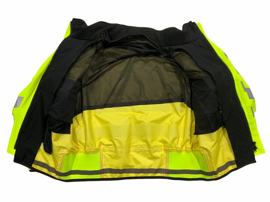 New Hivis Yellow Polyester Waterproof Blouson Bomber Jacket HVPBJ4N