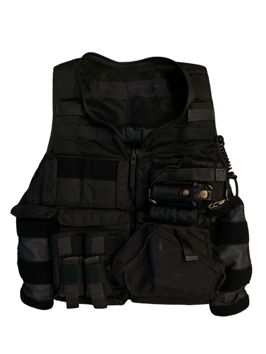 ARV MK2 Black Tactical Load System Tac Vest Security Dog Handler OBTV51