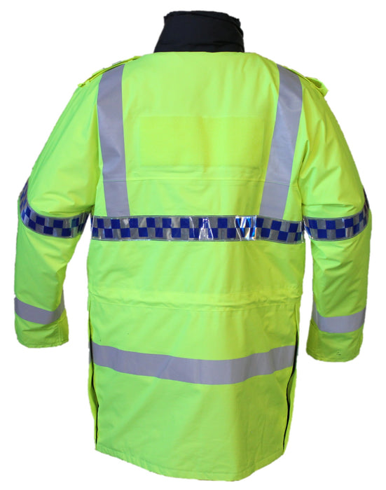 New Hivis Jacket Waterproof Rain Coat Security Event Traffic Dog Handler HVPC04N