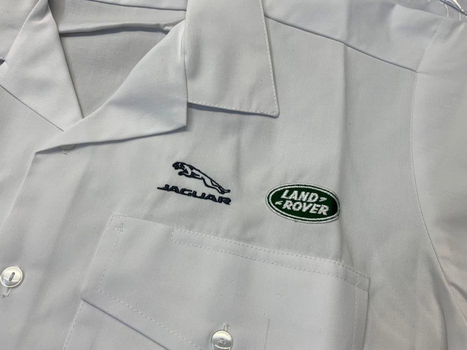 New Jaguar Landrover Male Short Sleeve White Shirt JAGLANMSW01N