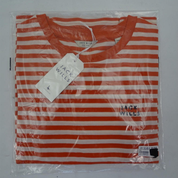 Jack Wills Alland 3/4 Sleeve Stripe Tee - Womens New