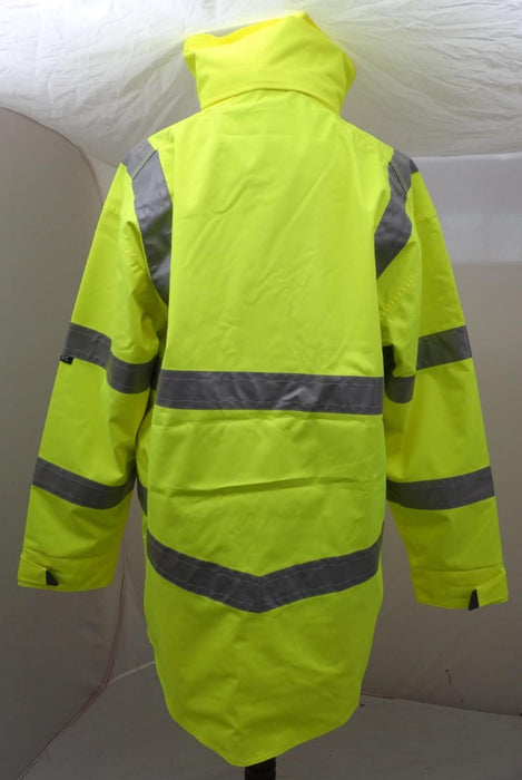 New Hivis LEO Workwear Coat Security Marshal Building Site HVLN
