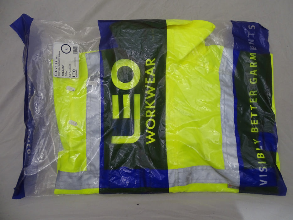 New Hivis LEO Workwear Coat Security Marshal Building Site HVLN