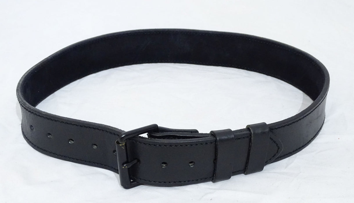Duty Belt Leather 2" Black Buckle And Roller Grade A BLTLEAT02A