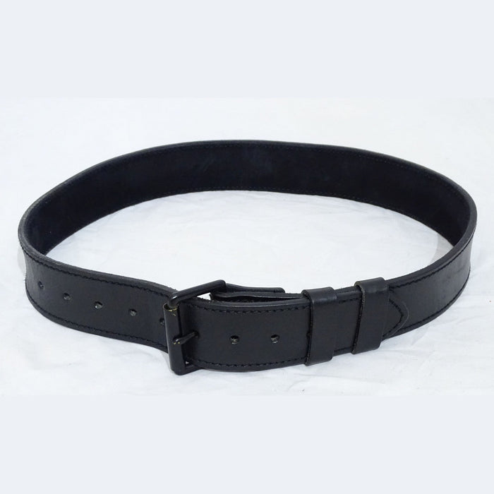 Duty Belt Leather 2" Black Buckle And Roller Grade A BLTLEAT02A