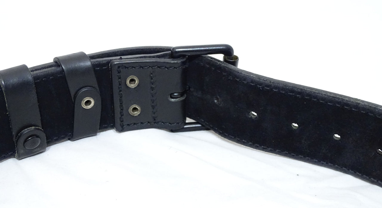 Duty Belt Leather 2" Black Buckle And Roller Grade A BLTLEAT02A