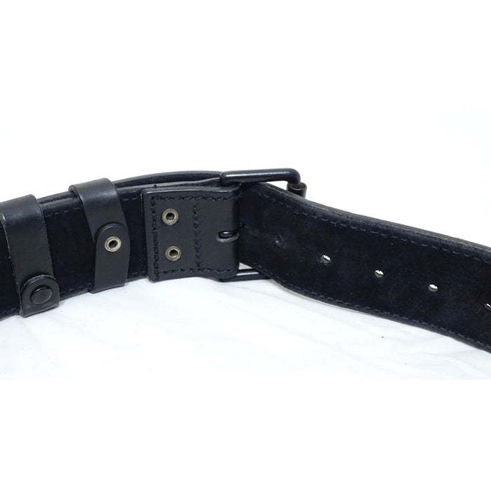 Duty Belt Leather 2" Black Buckle And Roller Grade A BLTLEAT02A