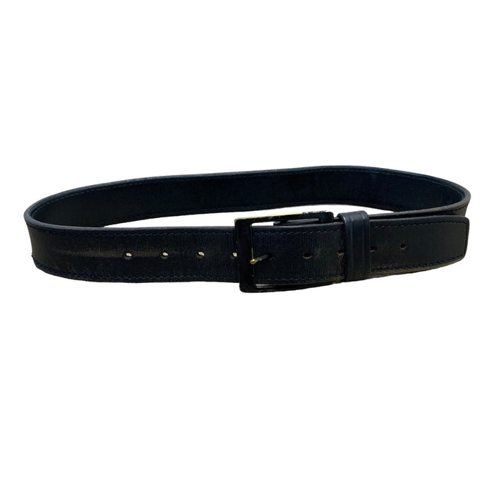 Black 1.5" Heavy Duty Leather Belt Black Buckle Grade B