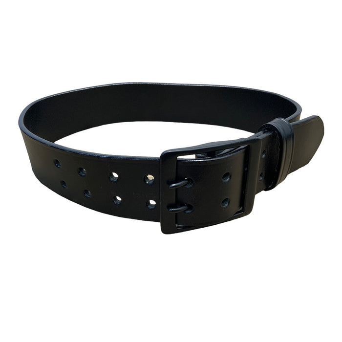 Black Leather 2" Duty Belt With Black Buckle BLTLEAT05A