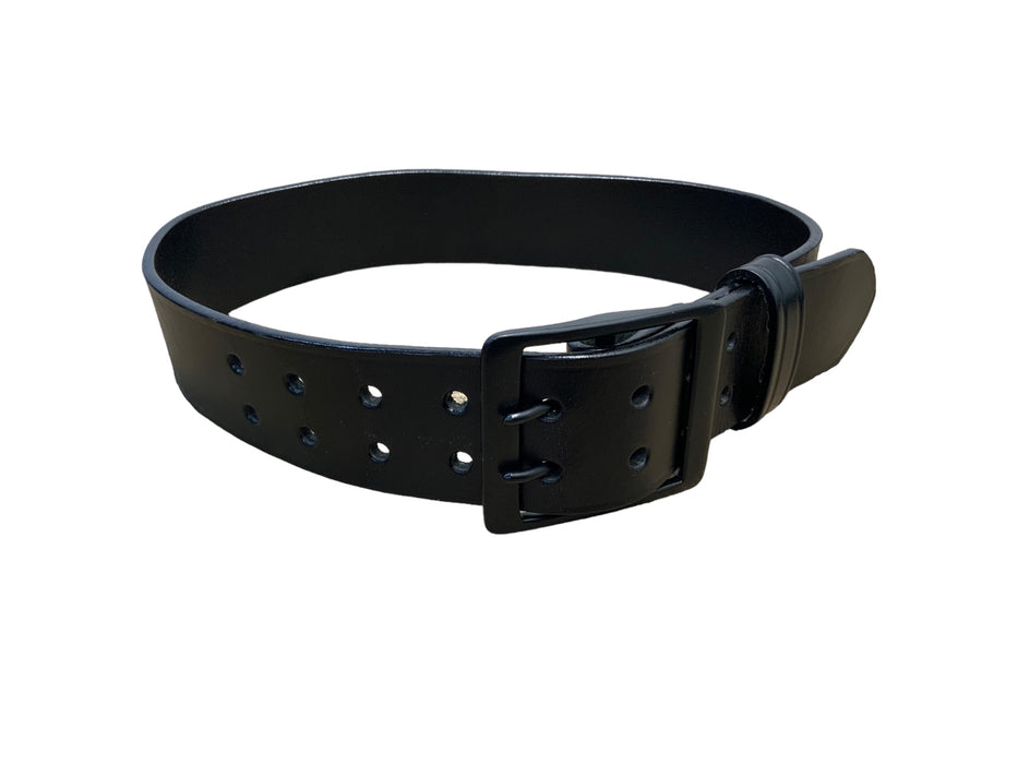 Black Leather 2" Duty Belt With Black Buckle BLTLEAT05A