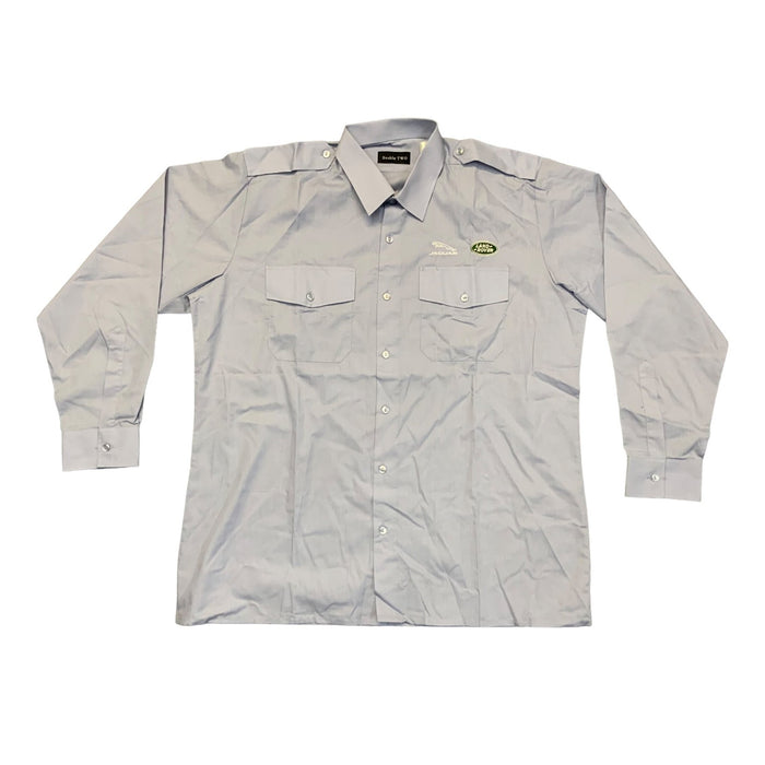 Jaguar Landrover Double Two Male Light Blue Long Sleeve Shirt