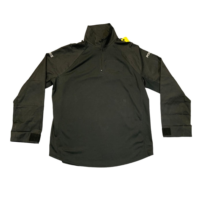Male Black Police Branded UBACS Long Sleeve Wicking Top WKS20MB
