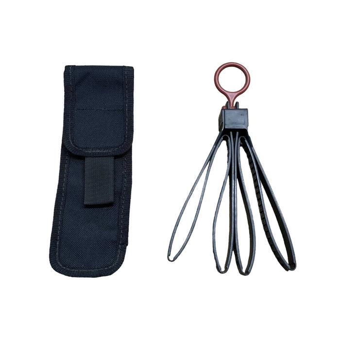 Black ASP Tri-Fold Restraints Plasticuff Handcuffs With Molle Vest Pouch