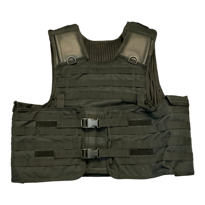 SOLO Black Overt Molle Body Armour Bullet Proof Stab Vest Grade A