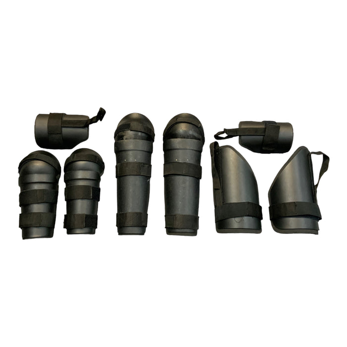 Protective Riot Gear Set Forearm, Upper Arm, Thigh and Shin Guards Airsoft S01B