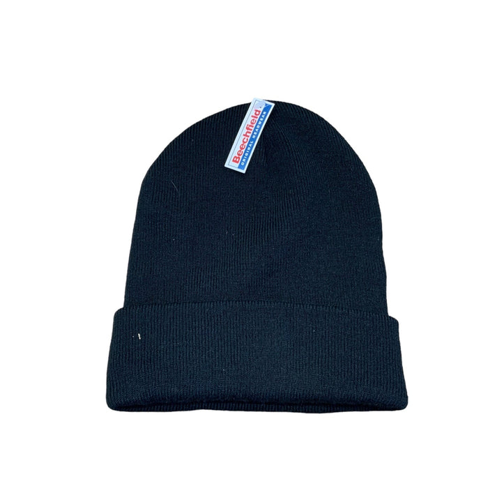 New Police Branded Black Beanie Hat Cap