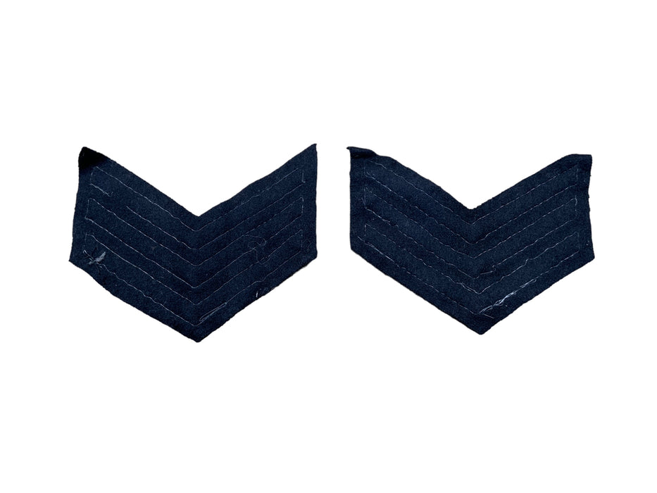 Police Prison Sew On Embroidered Sergeant Stripes Patch Badge Type 7 Small