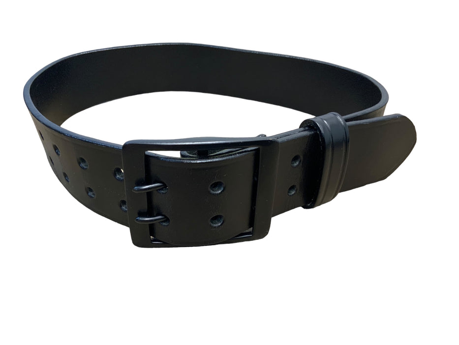 Black Leather 2" Duty Belt With Black Buckle BLTLEAT05A