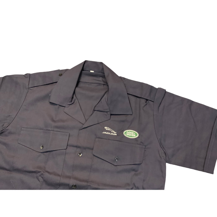 Jaguar Landrover Male Short Sleeve Navy Blue Shirt JAGLANMSB05AN
