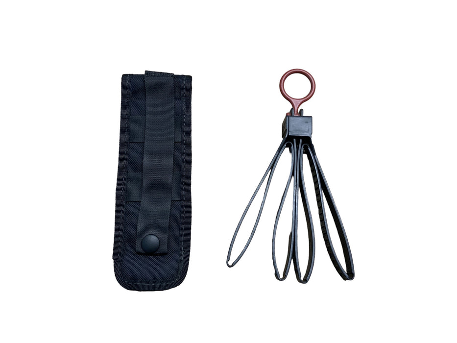 Black ASP Tri-Fold Restraints Plasticuff Handcuffs With Molle Vest Pouch