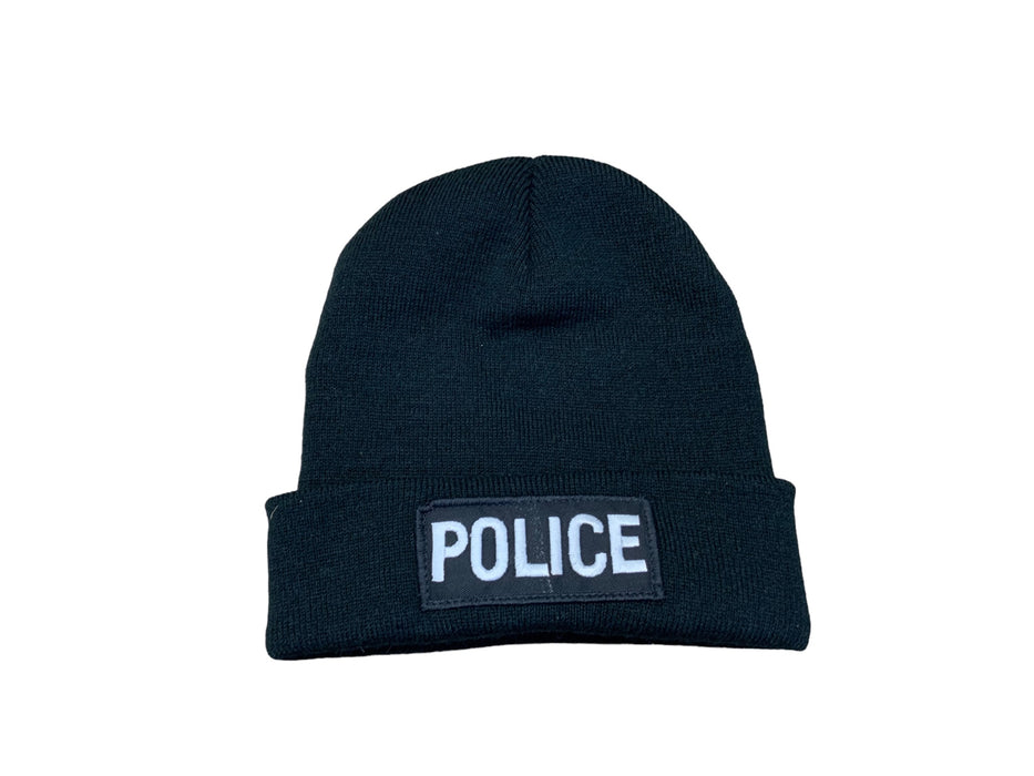 Police Badged Beanie Hat Cap
