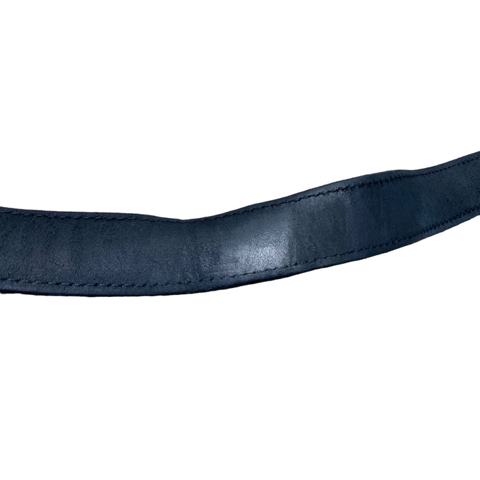 Black 1.5" Heavy Duty Leather Belt Black Buckle Grade B