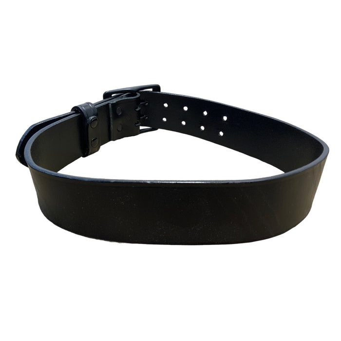 Black Leather 2" Duty Belt With Black Buckle BLTLEAT05A