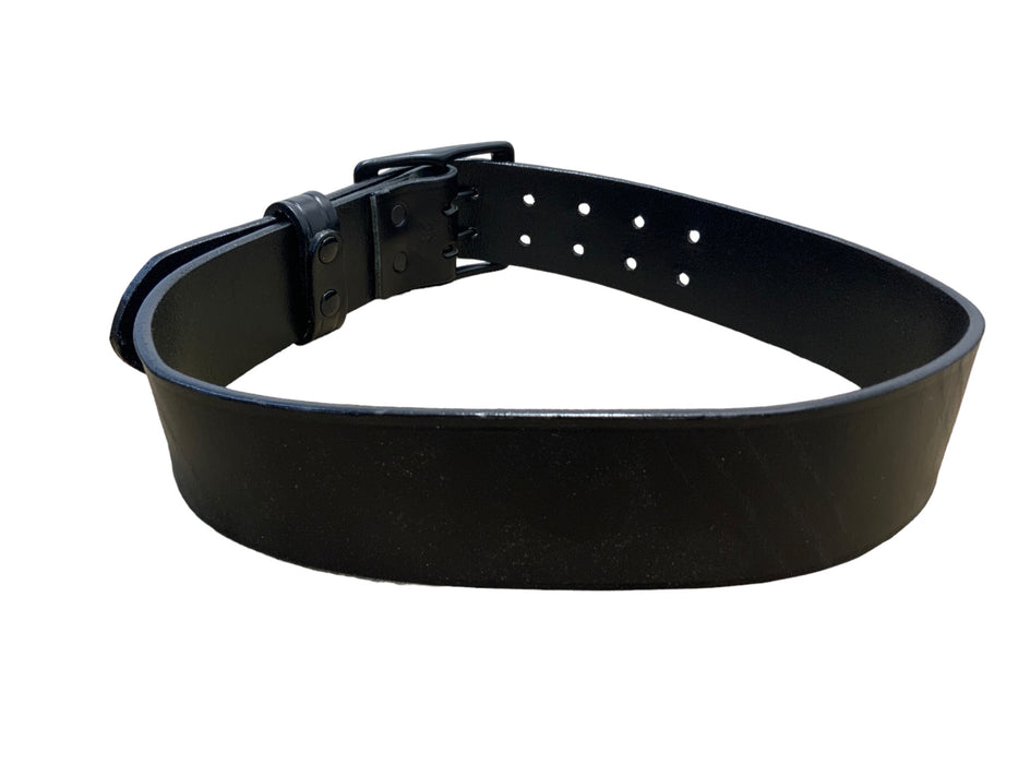 Black Leather 2" Duty Belt With Black Buckle BLTLEAT05A
