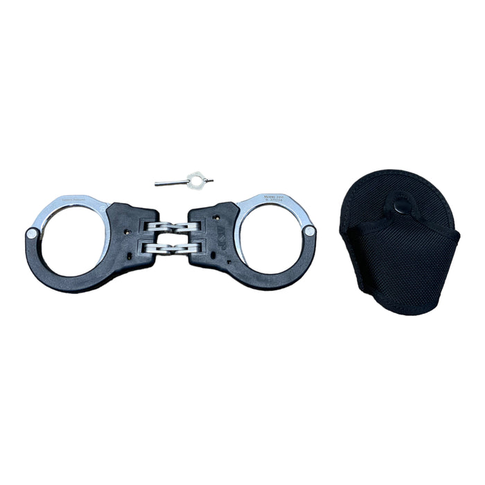 Patent Pending ASP Model 200 Hinged Cuffs Handcuffs with Pouch and ASP Key