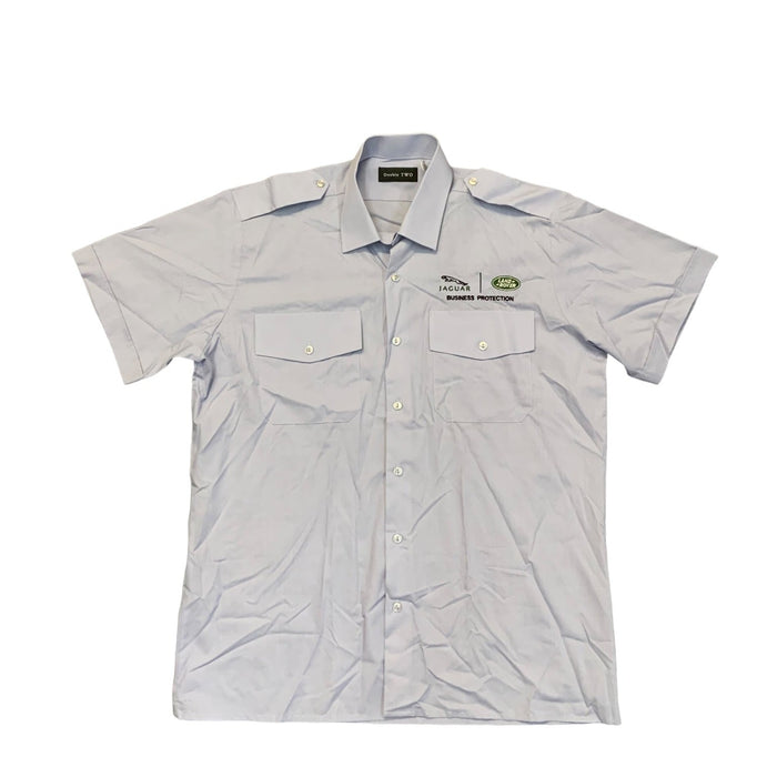 Jaguar Landrover Double Two Male Light Blue Short Sleeve Shirt JAGLANMSB03
