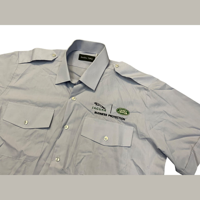 Jaguar Landrover Double Two Male Light Blue Short Sleeve Shirt JAGLANMSB03