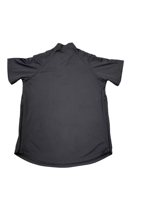 Female Black Breathable S/S Wicking Shirt With Epaulette Loops Maternity WKS45AF