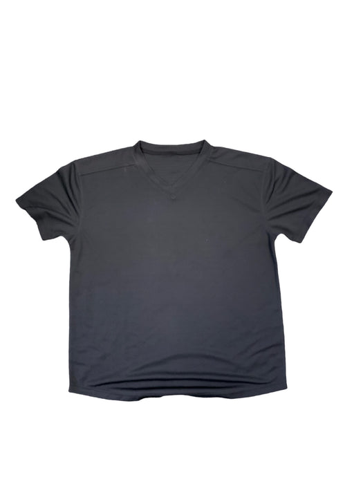 Male Black Breathable S/S Wicking Shirt V Neck WKS46A