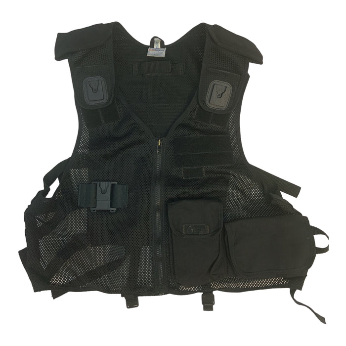 Black Tactical Load System Tac Vest Security Dog Handler OBTV60