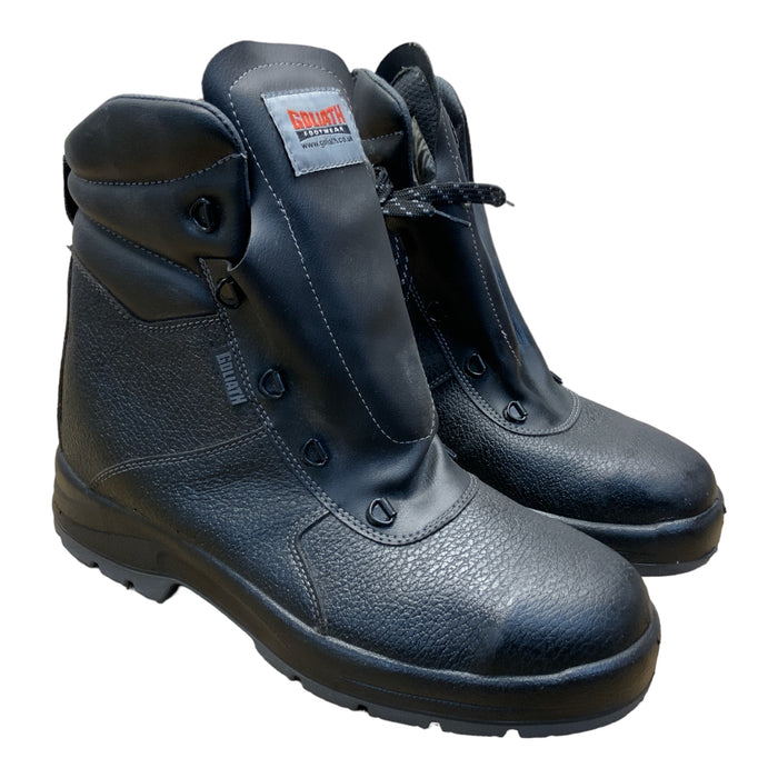 Goliath EL180SIZ Side Zip Industrial Combat Safety Boots Leather GOLB02AN