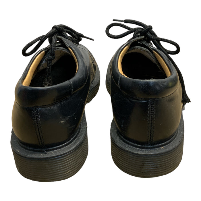 Solovair Vintage Black Lorne 4 Eyelet Leather Shoes Grade B SVS01B