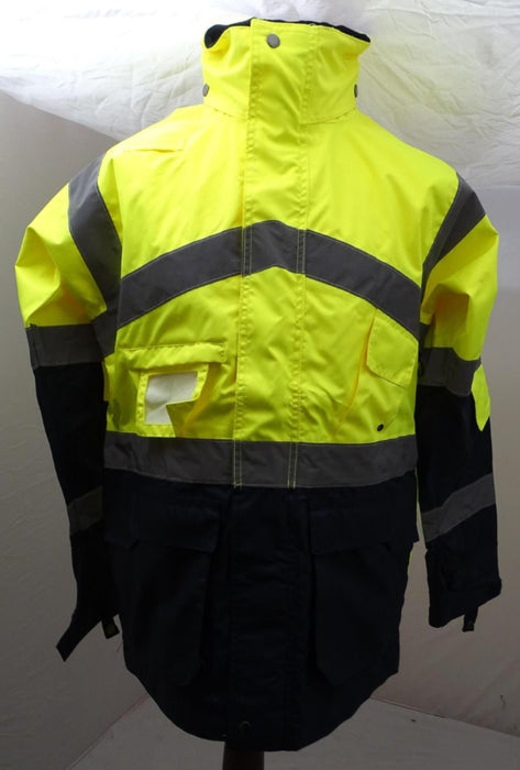 New Hivis Portwest Workwear Coat Security Marshal Building Site HVLN