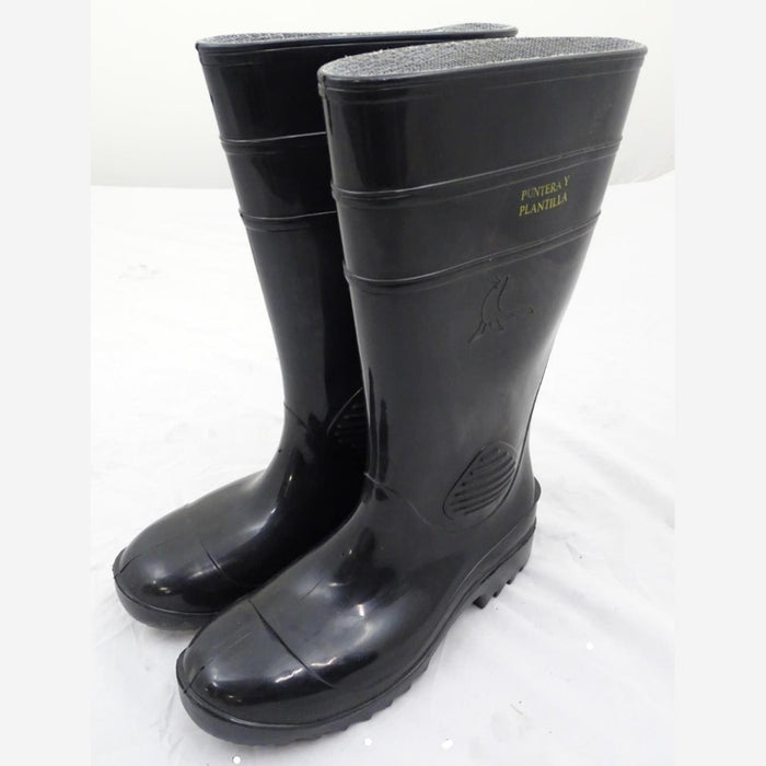 Black Punteray Plantilla Steel Toe Cap Wellington Boots PUNPLAWB Grade A