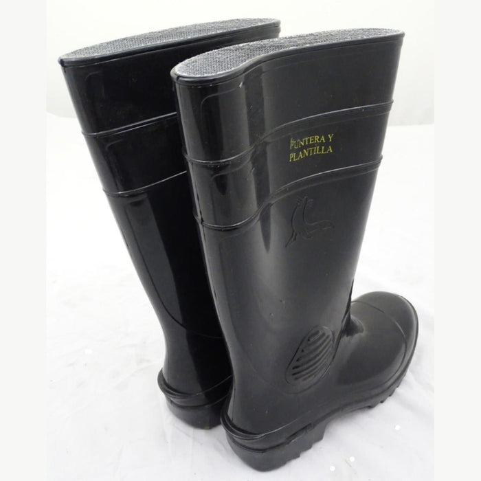 Black Punteray Plantilla Steel Toe Cap Wellington Boots PUNPLAWB Grade A