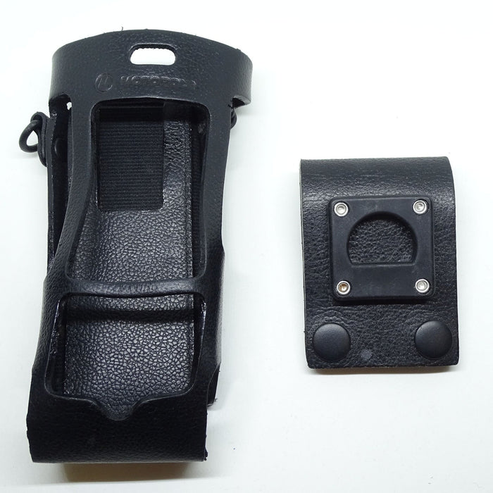 Motorola Leather Radio Case MTP700 MTP750 PMLN4474B/A With Belt Loop RCM02AL