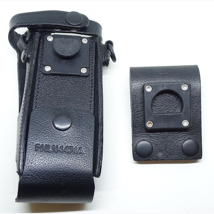 Motorola Leather Radio Case MTP700 MTP750 PMLN4474B/A With Belt Loop RCM02AL