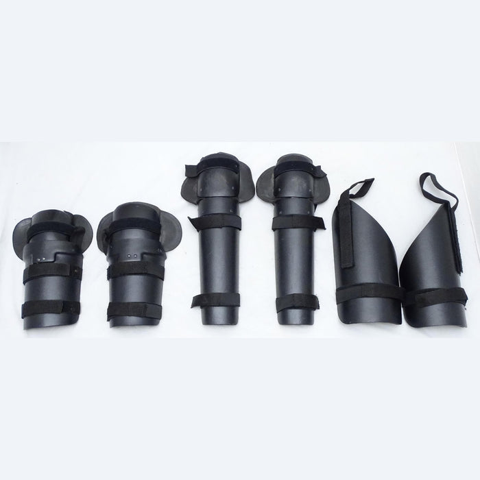 Protective Riot Gear Set Forearm, Thigh and Shin Guards Paintballing Airsoft S04B