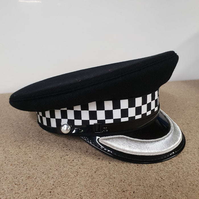 New Genuine Chief Superintendent Silver Banded Flat Peaked Cap Collectors