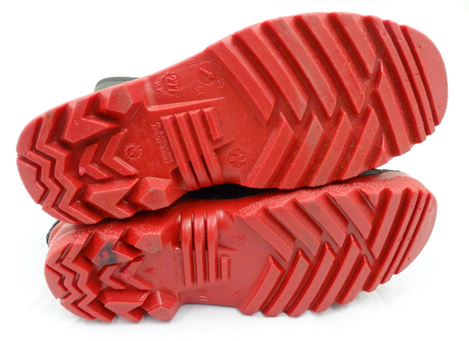 Black Trident Advantage Ribbed Ankle Steel Toe Cap Wellington Boots Wellies