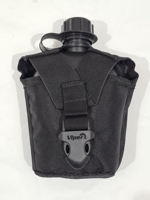 New Viper Plastic 1 Litre Water Bottle Canteen With Molle Vest Holder Camping