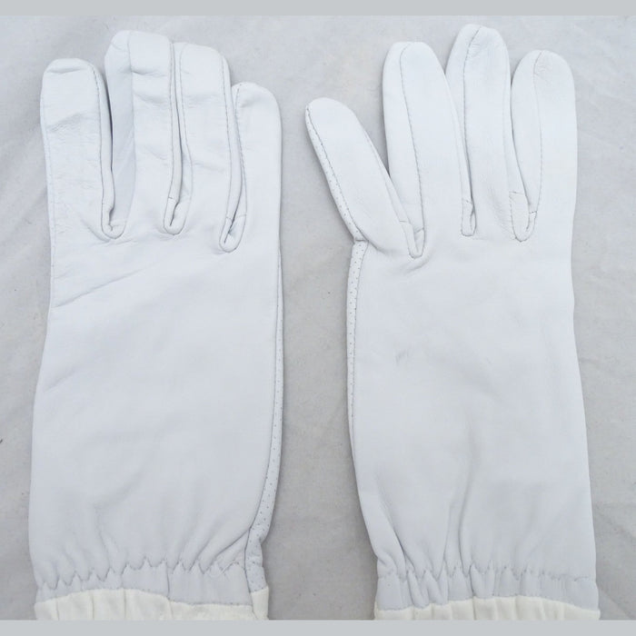 New White Leather Anti Flash Gloves Textile Gauntlet NATO Military GLV02