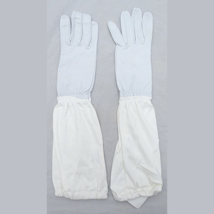 New White Leather Anti Flash Gloves Textile Gauntlet NATO Military GLV02