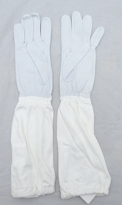 New White Leather Anti Flash Gloves Textile Gauntlet NATO Military GLV02