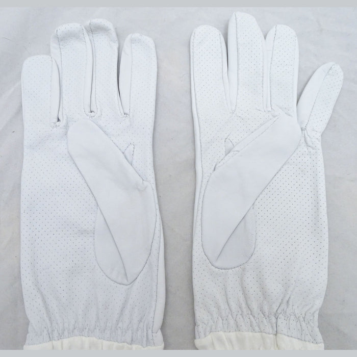New White Leather Anti Flash Gloves Textile Gauntlet NATO Military GLV02