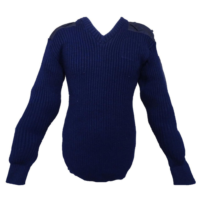 NATO Jumper Navy Blue NEW Thick Knit Pullover 100% Pure New Wool Sweater WTKJ01N